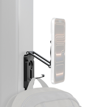 SmallRig 6515 FS-A1 - składany uchwyt, mocowanie do smartfona (magnetyczne MagSafe, mini statyw, karabińczyk, magnes) - przykład użycia